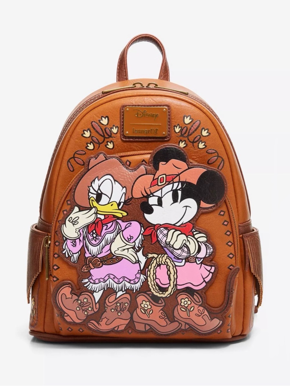 New Loungefly Disney Minnie & Daisy Cowgirl Mini Backpack